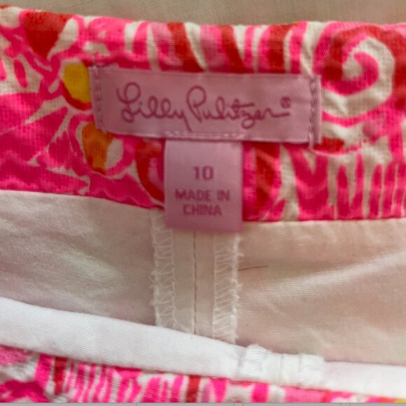 Lilly Pulitzer Skort "Pink Pout More Kinis" Size 10 - Picture 2 of 3